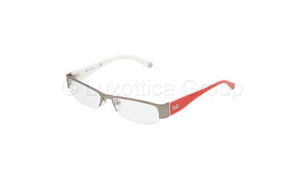 D&amp;G DD5080 Progressive Eyeglasses -  Gunmetal Demo Lens Frame / 50 mm Prescription Lenses, 464-5016