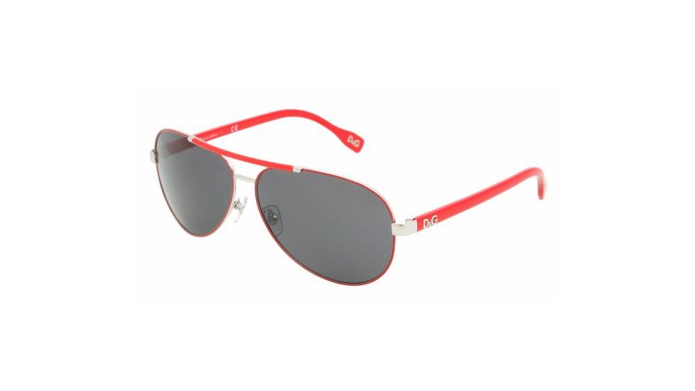 D&amp;G DD 6078 Sunglasses Styles - Silver/Red Gray Frame, 063-87-6112