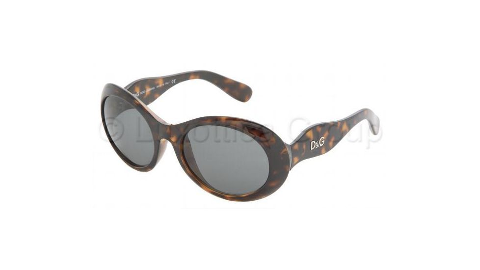 D&amp;G DD 8057 Sunglasses Styles - Havana Frame / Gray Lenses, 502-87-5519