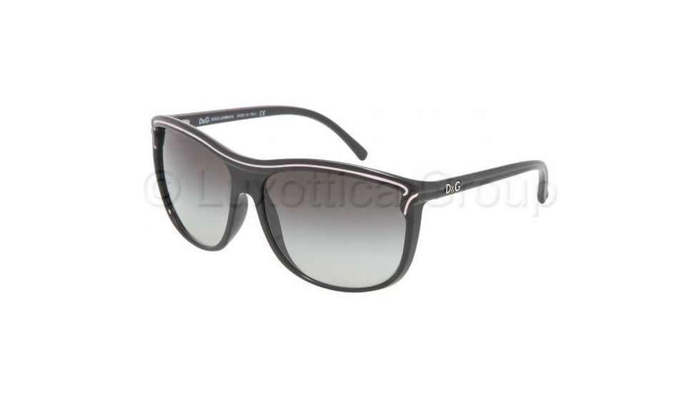D&amp;G DD 8059 Sunglasses Styles -  Black Gray Gradient Frame, 501-8G-6214