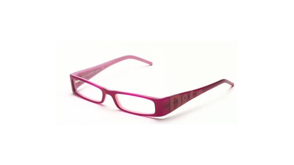 DandG DD1114 SV Prescription Eyeglasses, Pink Top Fuchsia Frame / 50 mm Prescription Lenses, 655 5016