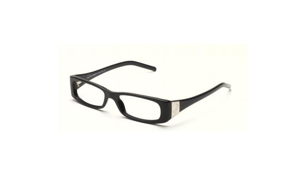 D&amp;G DD1116-501-5116 Eyeglasses with Rx Prescription Lenses Black Frame / 51 mm Transparent Lenses