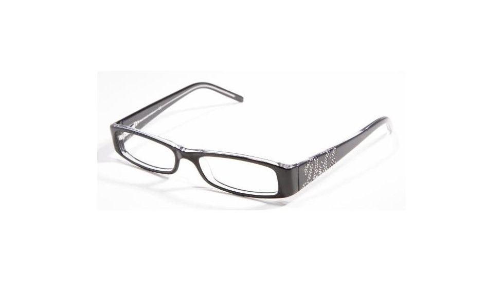 D&amp;G DD1128B Progressive Eyeglasses - Black Top On Clear Demo Lens Frame / 49 mm Prescription Lenses, 675-4916