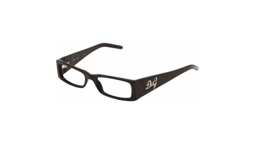 D&G DD1147 Progressive Eyeglasses Black Frame / 50 mm Prescription Lenses, 501-5016, Select Frame Color / Lens Diameter Black Frame / 50 mm Prescription Lenses