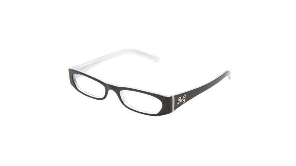 D&G DD1154 Bifocal Eyeglasses - Black On Ice Striped Frame / 51 mm Prescription Lenses, 827-5117