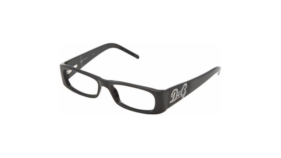 D&amp;G DD1155B Bifocal Eyeglasses - Black Demo Lens Frame / 50 mm Prescription Lenses, 501-5016