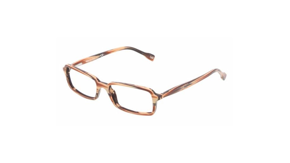 DandG DD1186 #1683 - Striped Light Brown Demo Lens Frame