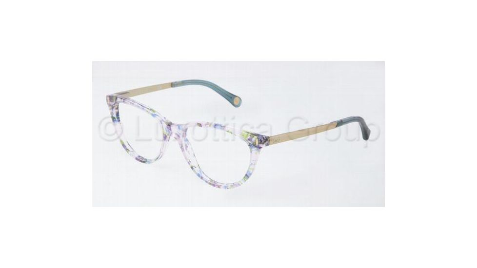 D&amp;G DD1213 Bifocal Prescription Eyeglasses 1876-5017 - Green/Violet Flowers 