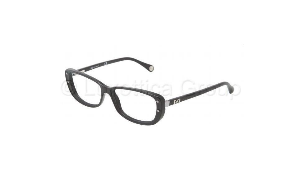 D&amp;G DD1226 Single Vision Prescription Eyeglasses 501-5016 - Black Frame