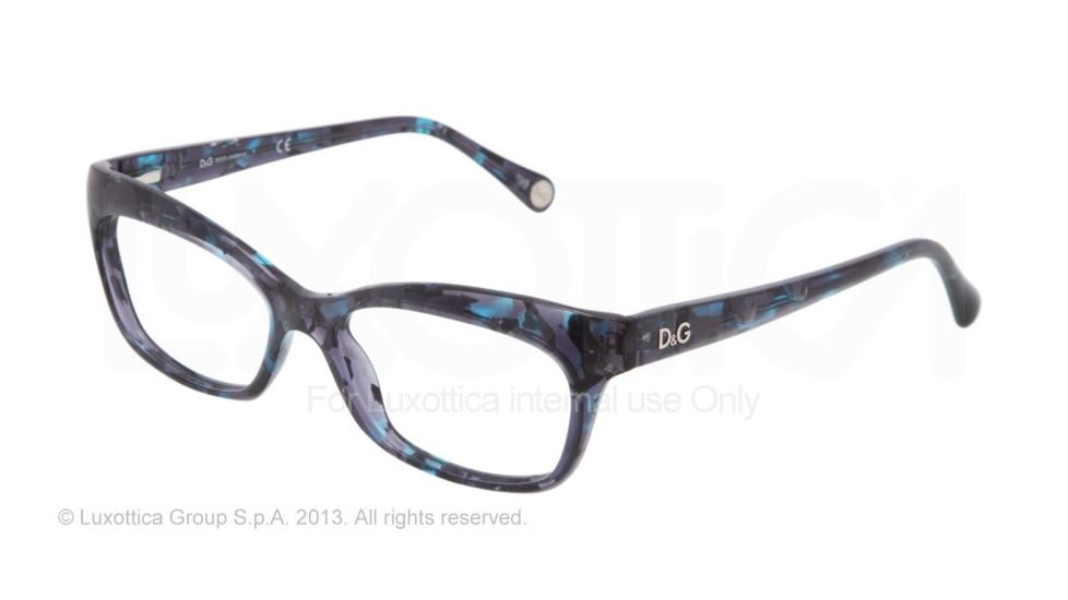 D&amp;G DD1232 Bifocal Prescription Eyeglasses 2551-5516 - Blue Marble Frame, Demo Lens Lenses