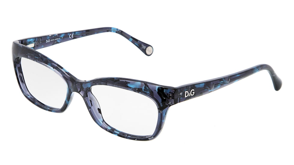 D&amp;G DD1232 Eyeglass Frames 2551-5516 - Blue Marble Frame, Demo Lens Lenses