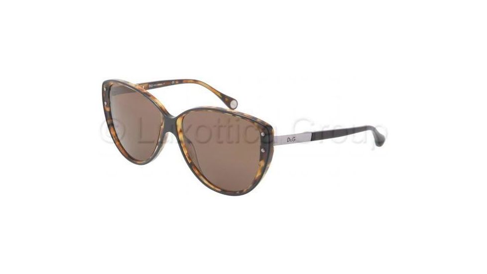 D&G VINTAGE DD3079 Single Vision Prescription Sunglasses DD3079-197973-5715 - Lens Diameter 57 mm, Frame Color Dark Gray / Havana