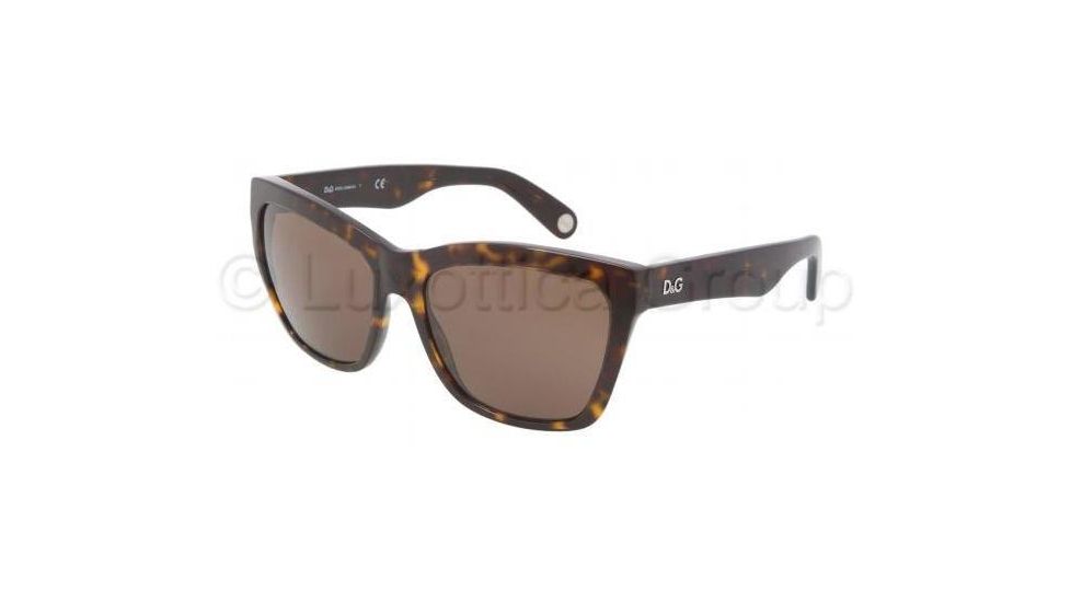 D&G Lettering DD3080 Single Vision Prescription Sunglasses DD3080-502-73-5617 - Lens Diameter 56 mm, Frame Color Havana