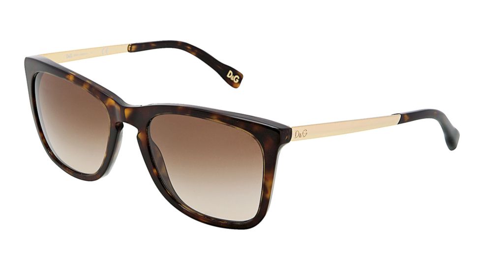 D&amp;G DD3081 Sunglasses 502/13-5419 - Havana Frame, Brown Gradient Lenses