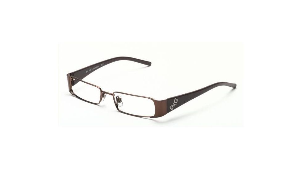 D&amp;G DD5013 Progressive Eyeglasses - Brown With Brown Temp Demo Lens Frame / 49 mm Prescription Lenses, 099-4917