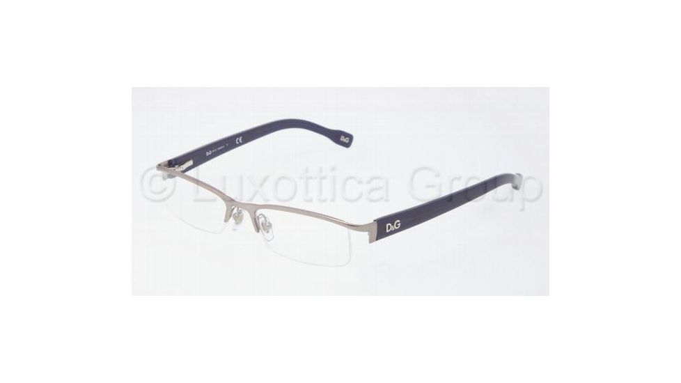 D&G DD5095 Progressive Prescription Eyeglasses 1114-5017 - Matte Gunmetal Frame