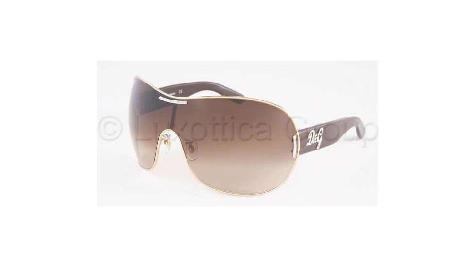 D&amp;G DD6022BA Sunglasses 176/13-0136 - Gold Brown Gradient