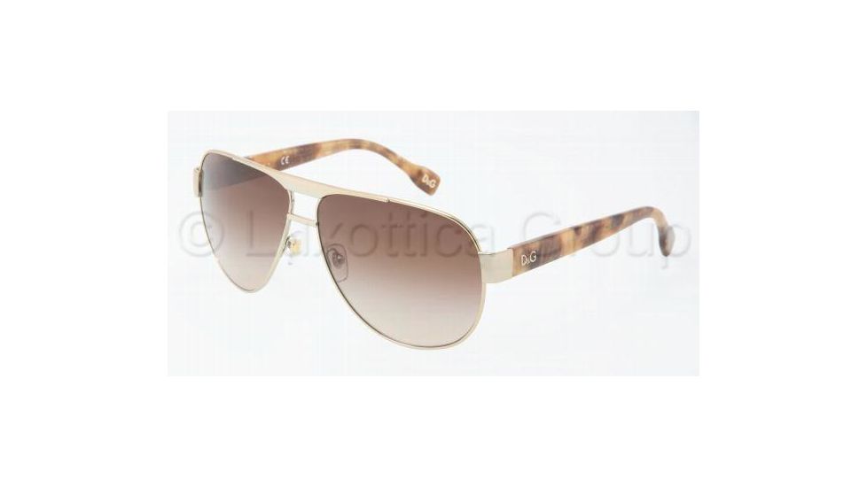 D&G DD6080 Progressive Prescription Sunglasses DD6080-106013-6312 - Lens Diameter: 63 mm, Frame Color: Pale Gold