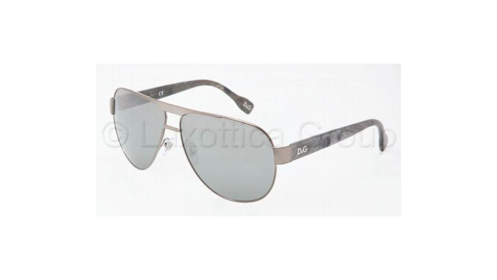 D&amp;G DD6080 Sunglasses 10716G-6312 - Gunmetal Gray Silver Mirror