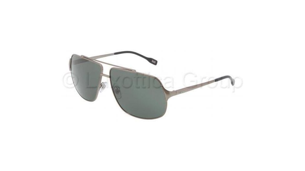 D&amp;G DD6087 Sunglasses 04/71-6211 - Gunmetal Frame, Green Lenses