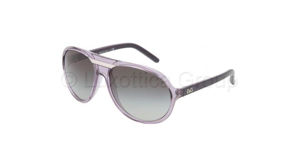 D&amp;G DD8073 Sunglasses 15968G-5916 - Light Violet Transparent Gray Gradient