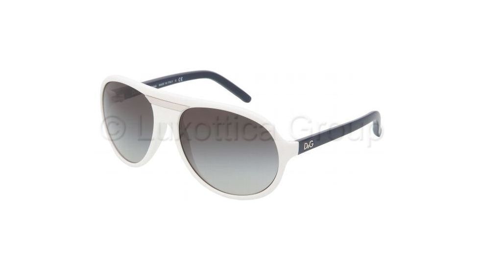 D&amp;G DD8073 Sunglasses 16578G-5916 - White Gray Gradient