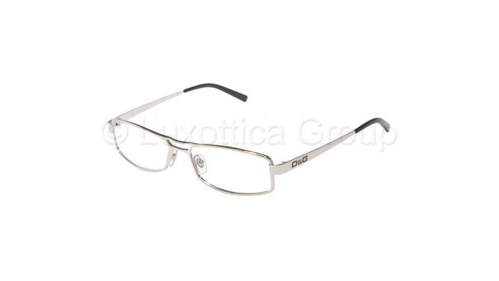 D&G Eyeglasses DD5039 with No-Line Progressive Rx Prescription Lenses 05-5015 - Silver