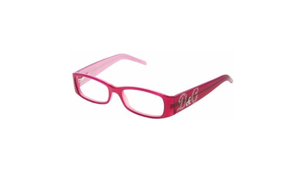 D&amp;G DD1141B Progressive Eyeglasses Pink Top Fuchsia Frame w/ 52 mm Diameter Lenses, 655-5216