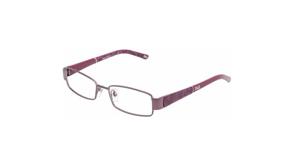 D&G Eyeglasses DD5073 with No-Line Progressive Rx Prescription Lenses - Matte Violet  DD5073-492-4916