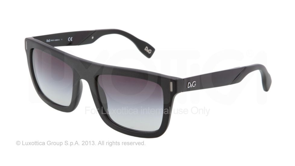 D&G Fashion show DD3083 Progressive Prescription Sunglasses DD3083-25578G-5420 - Lens Diameter 54 mm, Frame Color Matte Black