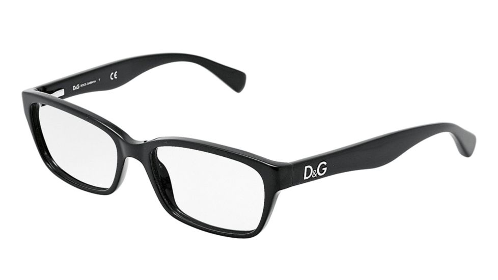 D&amp;G Glitter DD1249 Eyeglass Frames 501-5116 - Black Frame