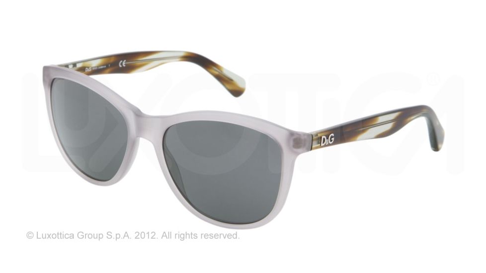 D&amp;G PLAYFUL CHIC DD3091 Progressive Prescription Sunglasses DD3091-259887-55 - Lens Diameter 55 mm, Lens Diameter 55 mm, Frame Color Matte Gray Transp