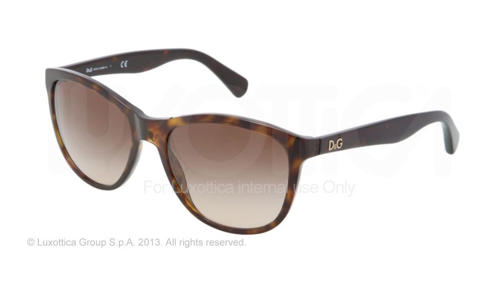 D&amp;G PLAYFUL CHIC DD3091 Progressive Prescription Sunglasses DD3091-502-13-5517 - Lens Diameter 55 mm, Frame Color Havana