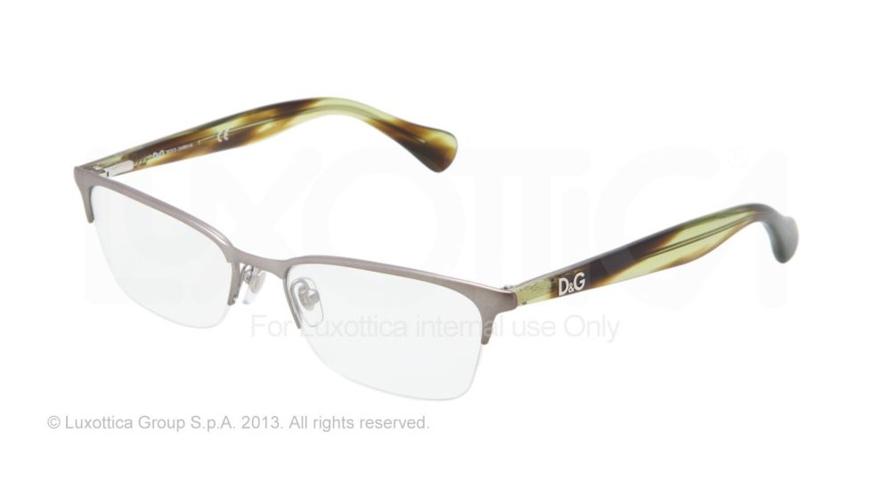 D&amp;G Playful chic DD5113 Progressive Prescription Eyeglasses 1139-5217 - Matte Gunmetal Frame