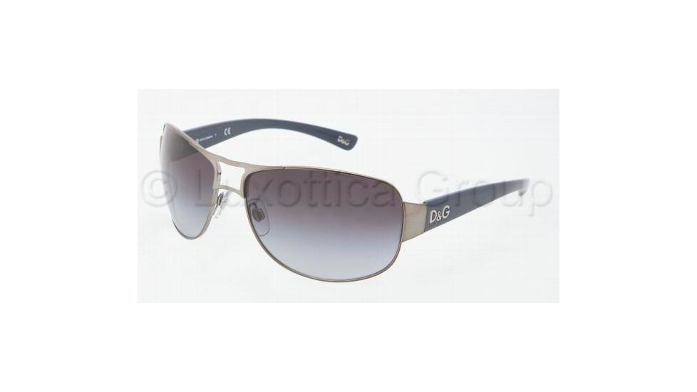 D&amp;G Sunglasses DD6056 205/8G-6415 - Gunmetal Frame, Gray Gradient Lenses