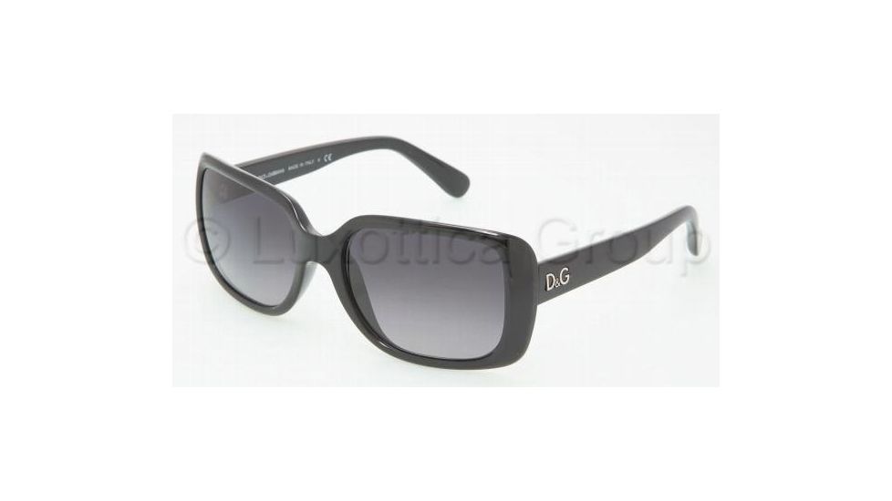 D&amp;G Sunglasses DD8067 501/T3-5618 - Black Polarized Gray Gradient