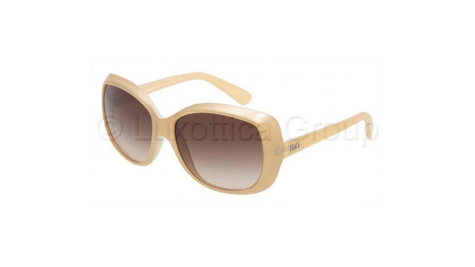 D&G Prescription Sunglasses DD8075  DD8075-182313-5816 - Lens Diameter: 58 mm, Frame Color: Metal Beige Transparent On Beige