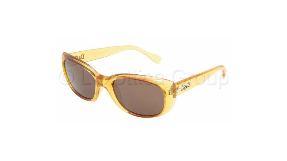 DandG DD8060 Sunglasses, Brown Gradient Yellow Frame w/ Brown 54 mm Diameter Lenses, 942 73 5419