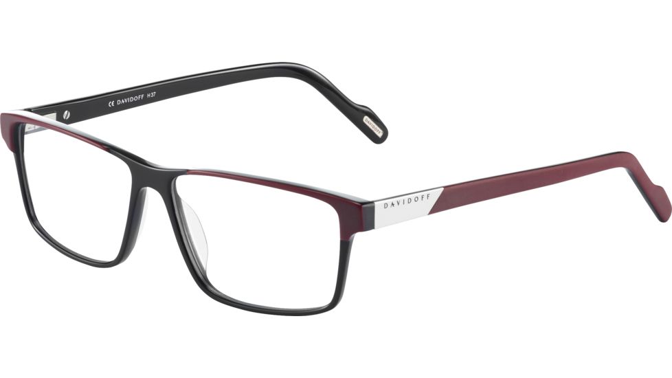 Davidoff 91056 Progressive Prescription Eyeglasses, Red Black Frame, 91056-4201PR