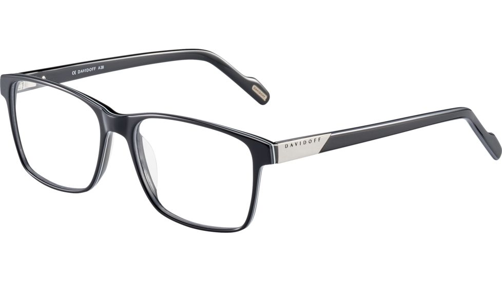 Davidoff 91058 Progressive Prescription Eyeglasses, Black Frame, 91058-6287PR