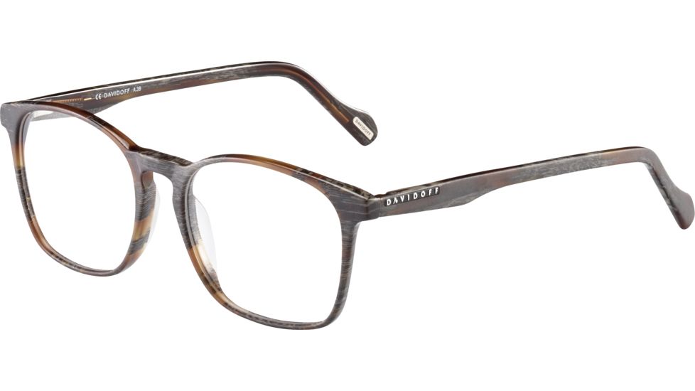 Davidoff 91063 Prescription Eyeglasses, D Brown Horn Frame, 91063-4283
