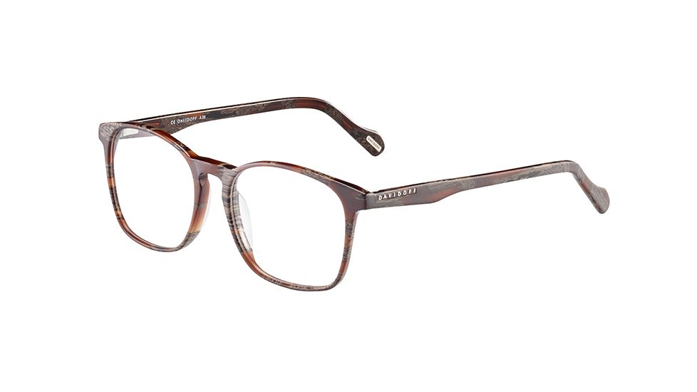 Davidoff 91063 Eyeglasses, Brown Horn Frame, 91063-4282
