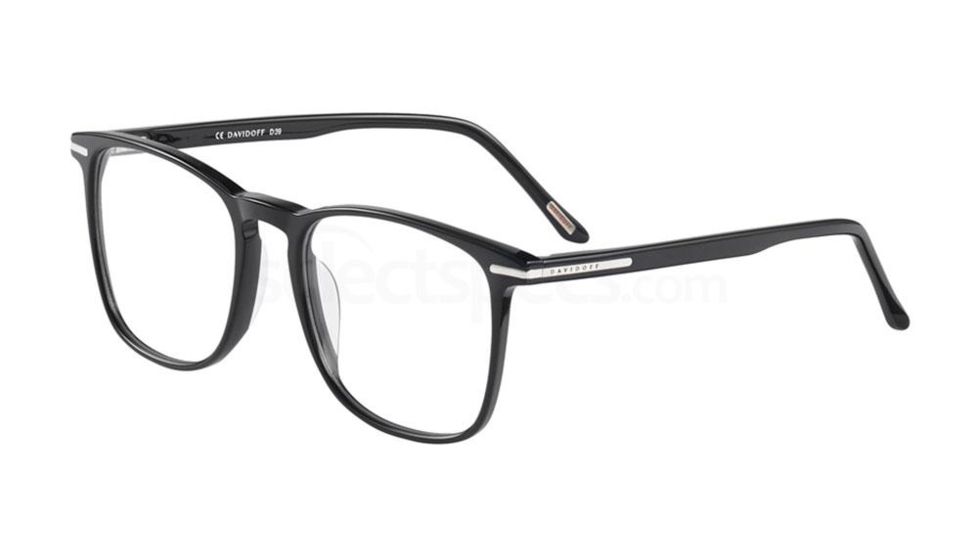 Davidoff 91070 Single Vision Prescription Eyeglasses, Black Frame, 91070-8840SV