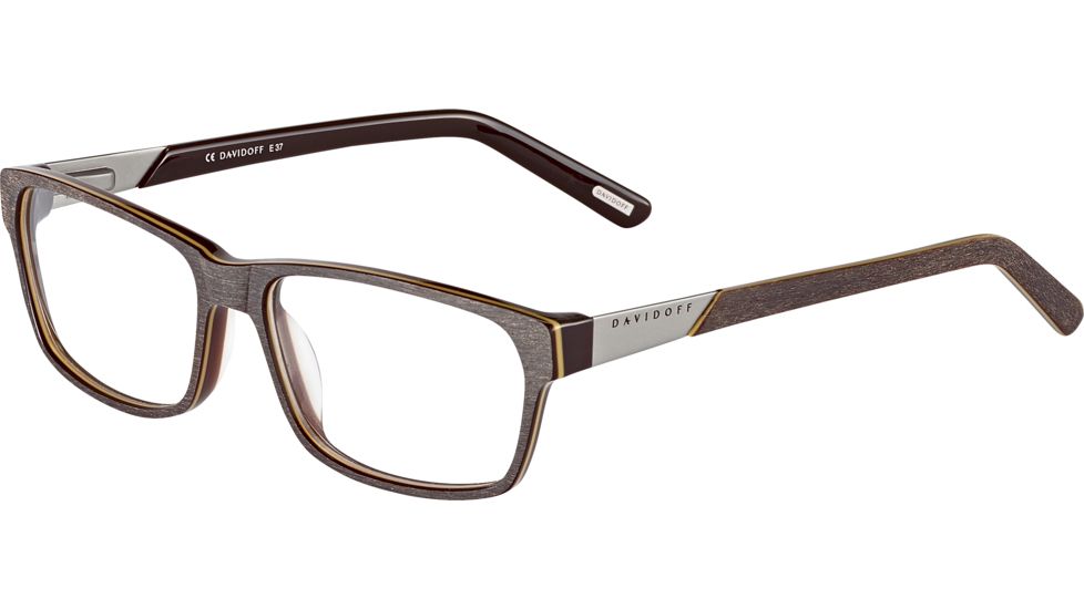 Davidoff 92024 Single Vision Prescription Eyeglasses, Mocha Brown Beige Frame, 92024-4095SV