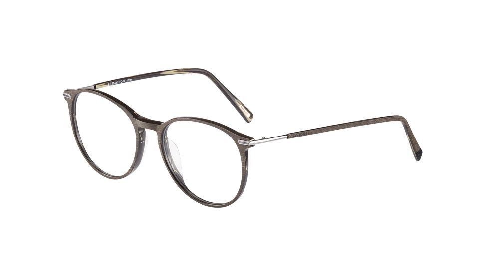 Davidoff 92036 Single Vision Prescription Eyeglasses, Brown Wood Structure Frame, 92036-6471SV