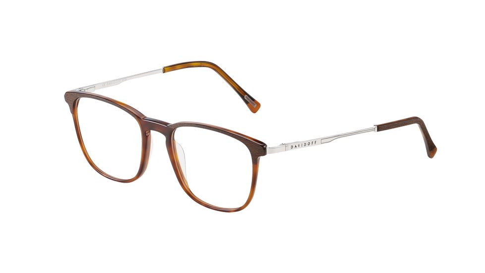 Davidoff 92042 Single Vision Prescription Eyeglasses, Dark Brown Havana Frame, 92042-4562SV