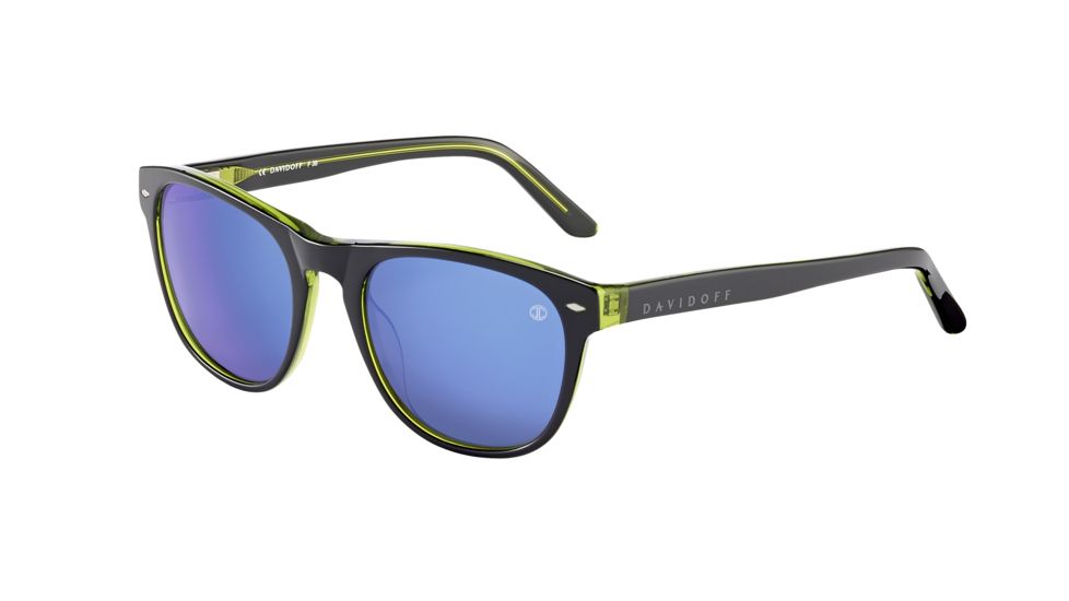 Davidoff Prescription Sunglasses 97132 Single Vision Black Frame