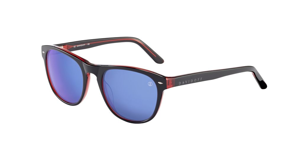 Davidoff Prescription Sunglasses 97132 Single Vision Black Frame