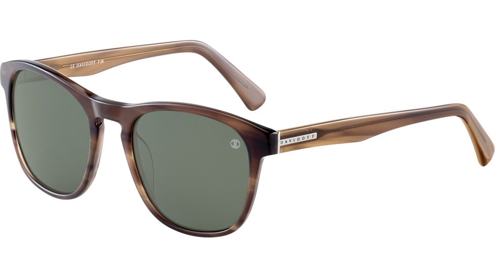 Davidoff 97138 Bifocal Prescription Sunglasses, Brown Frame, Polarized, 97138-6397BI