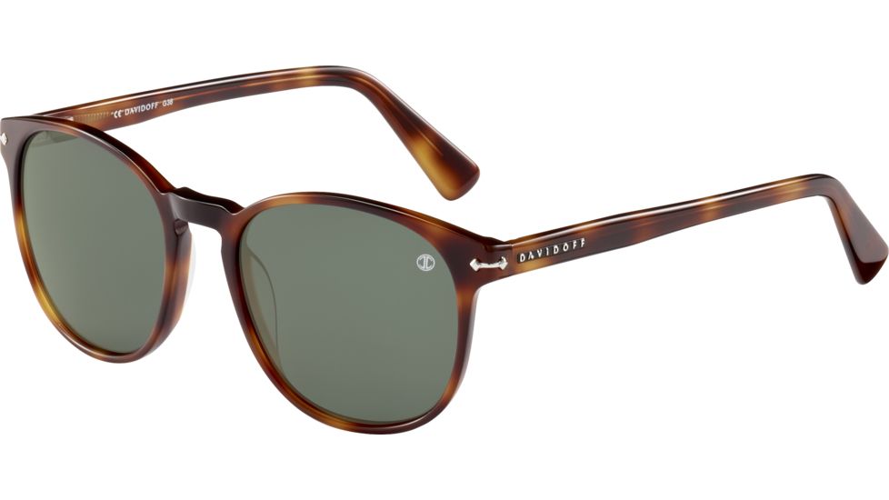 Davidoff 97140 Single Vision Prescription Sunglasses, Brown Havana Frame, 97140-6311SV